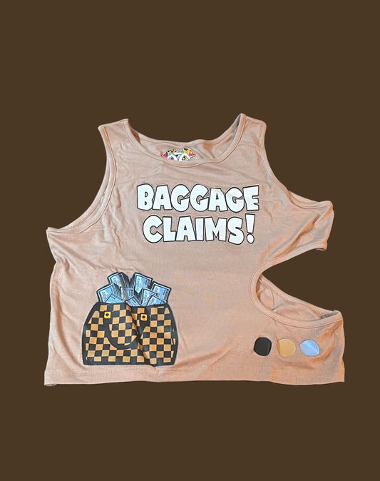 Women's - Baggage Claims (LV) Graphic Crop Top