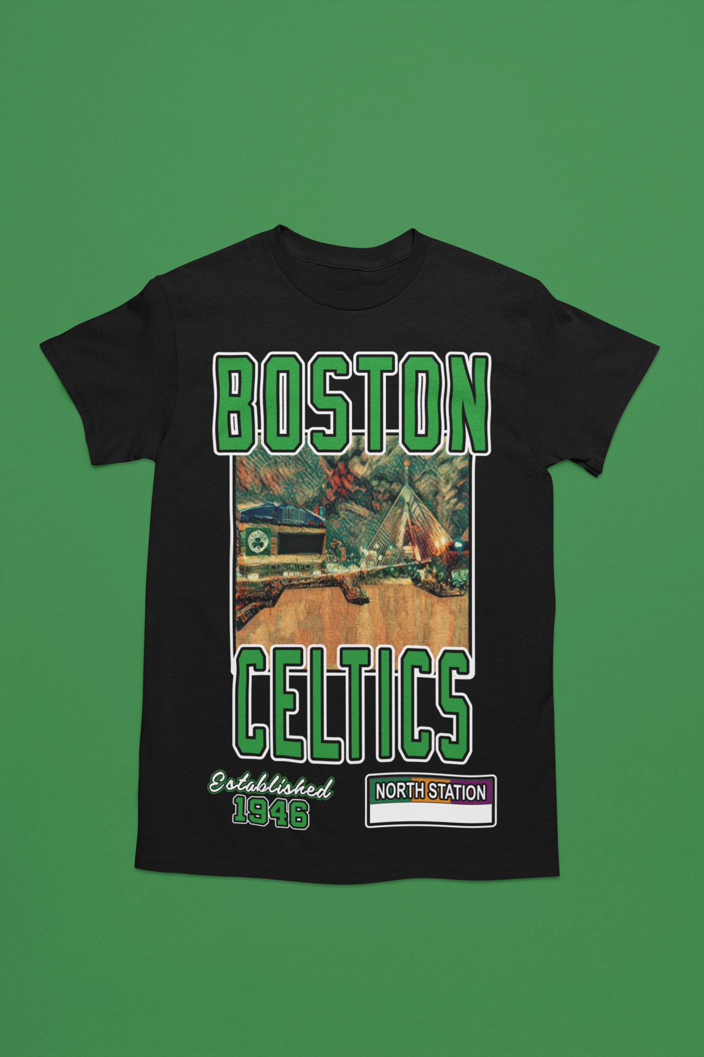 Unisex - Courtside Series (Boston Celtics) Graphic T-Shirt