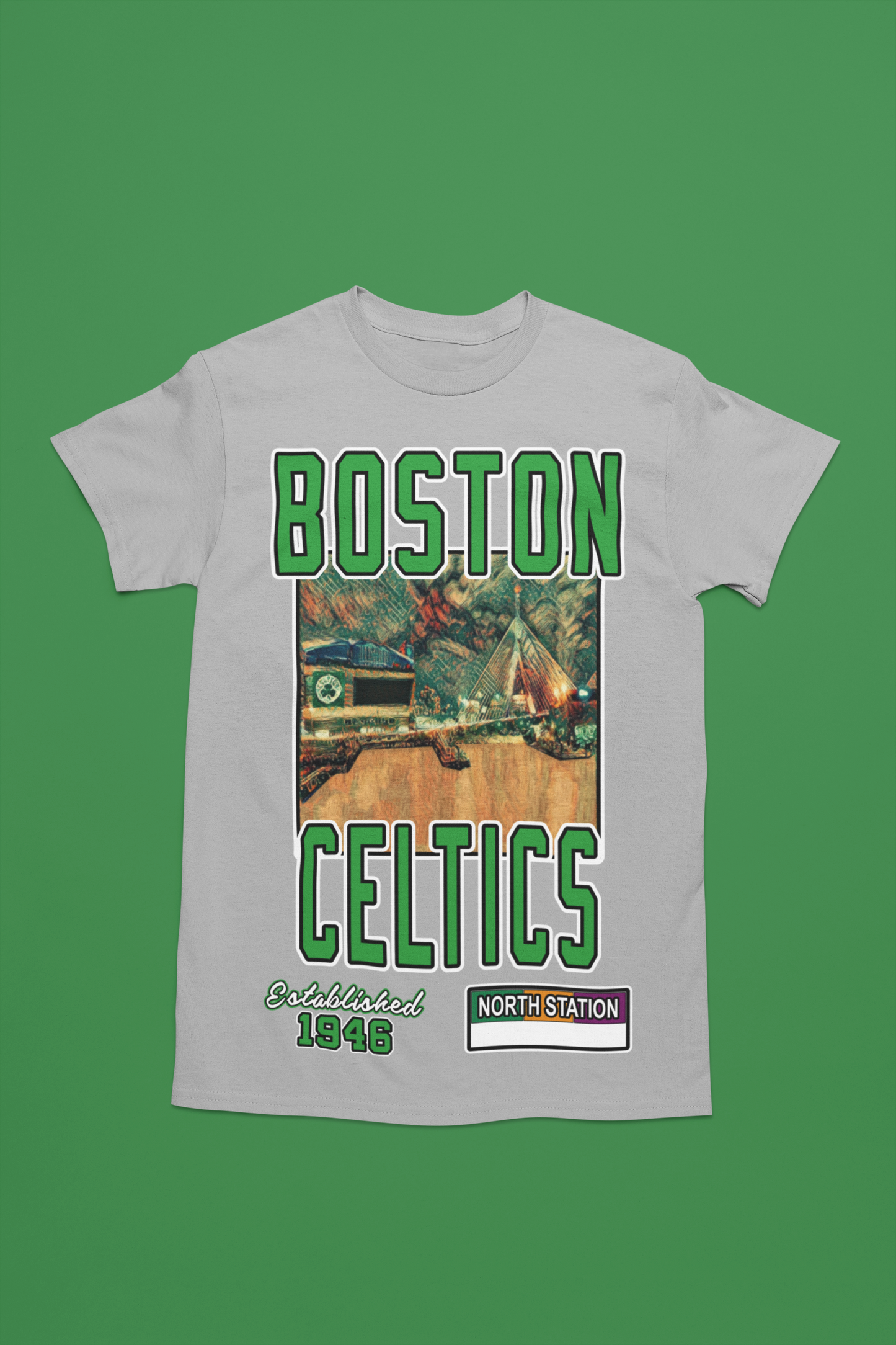 Unisex - Courtside Series (Boston Celtics) Graphic T-Shirt