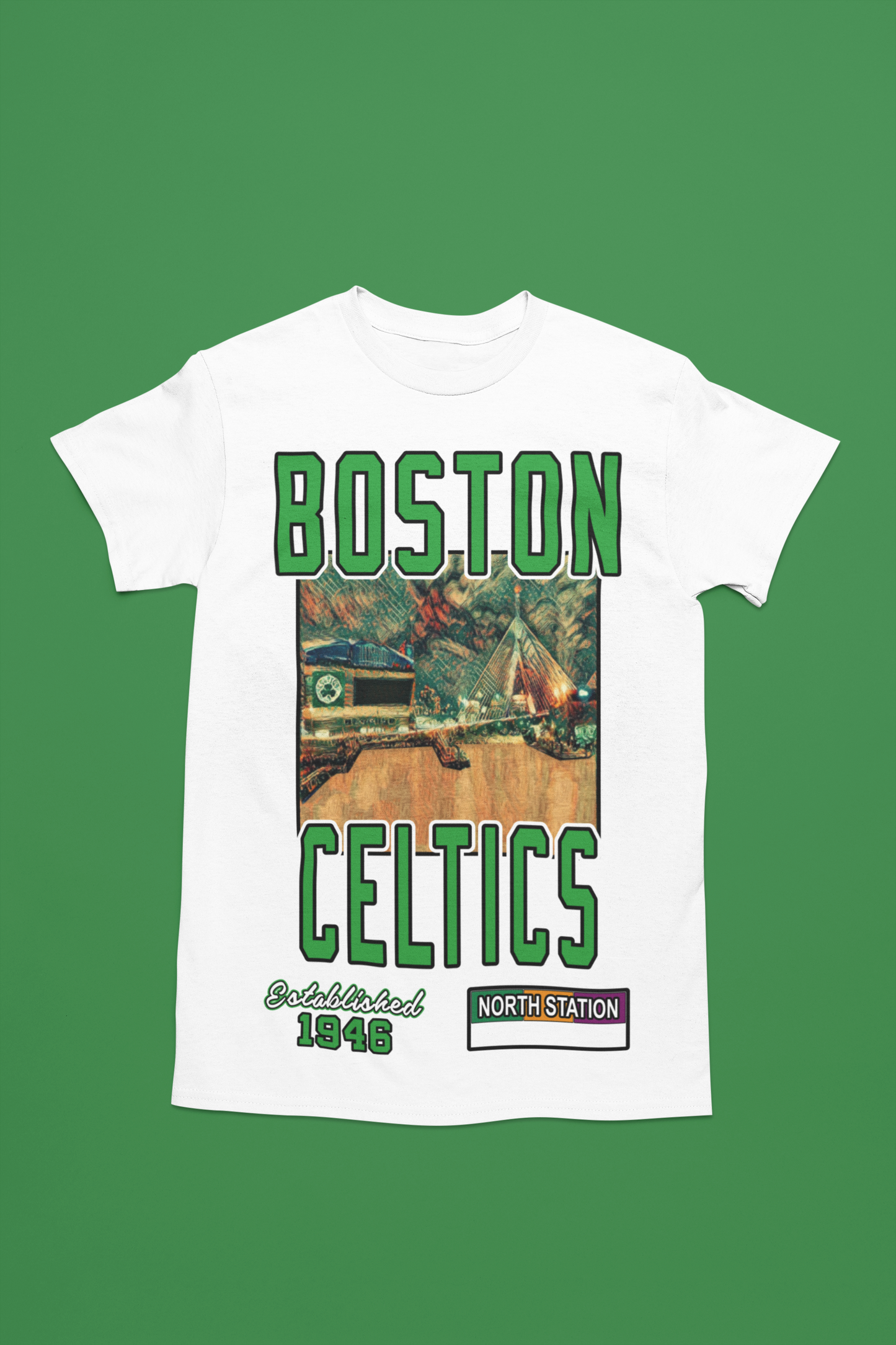 Unisex - Courtside Series (Boston Celtics) Graphic T-Shirt