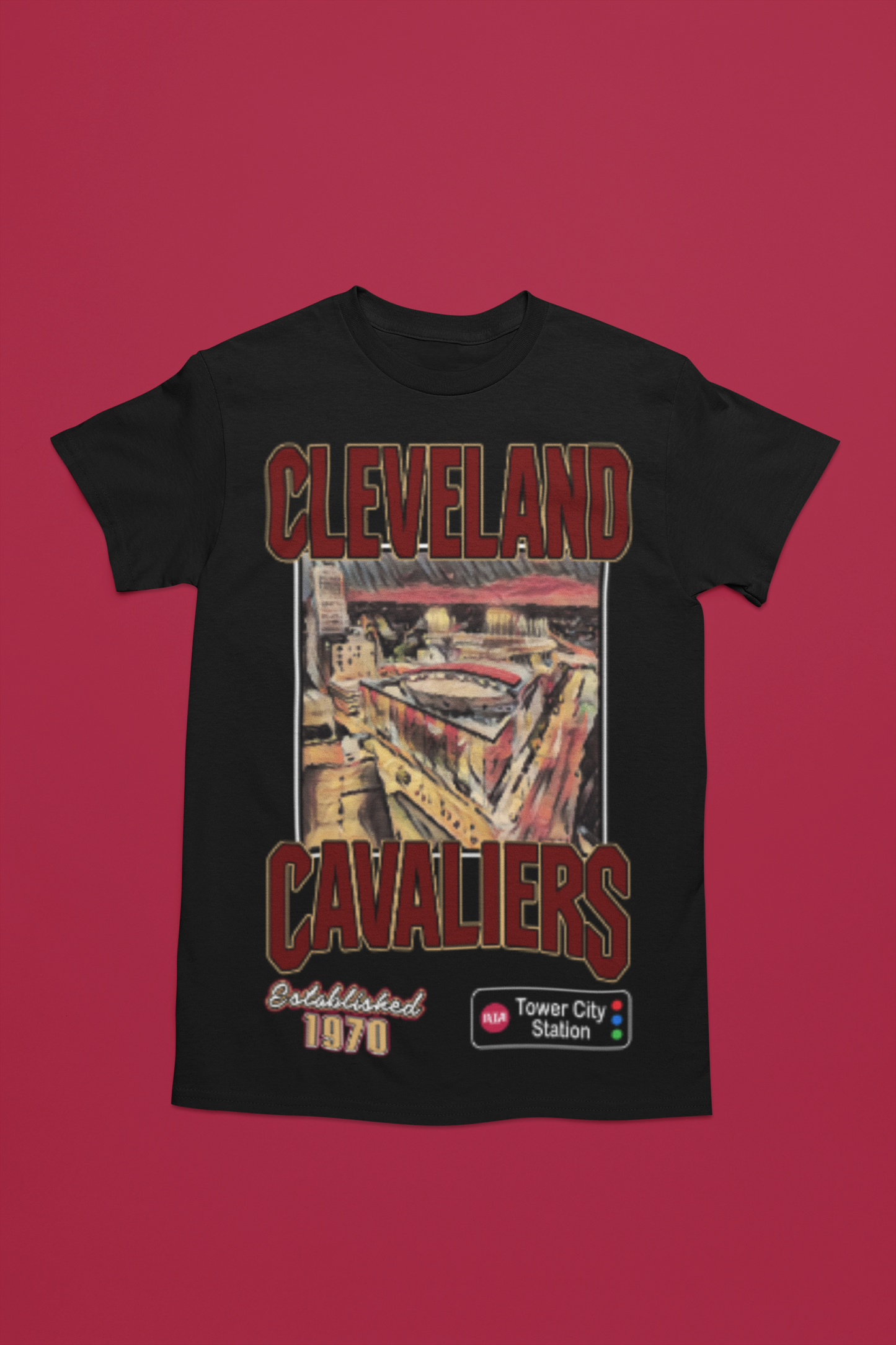 Unisex - Courtside Series (Cleveland Cavaliers) Graphic T-Shirt