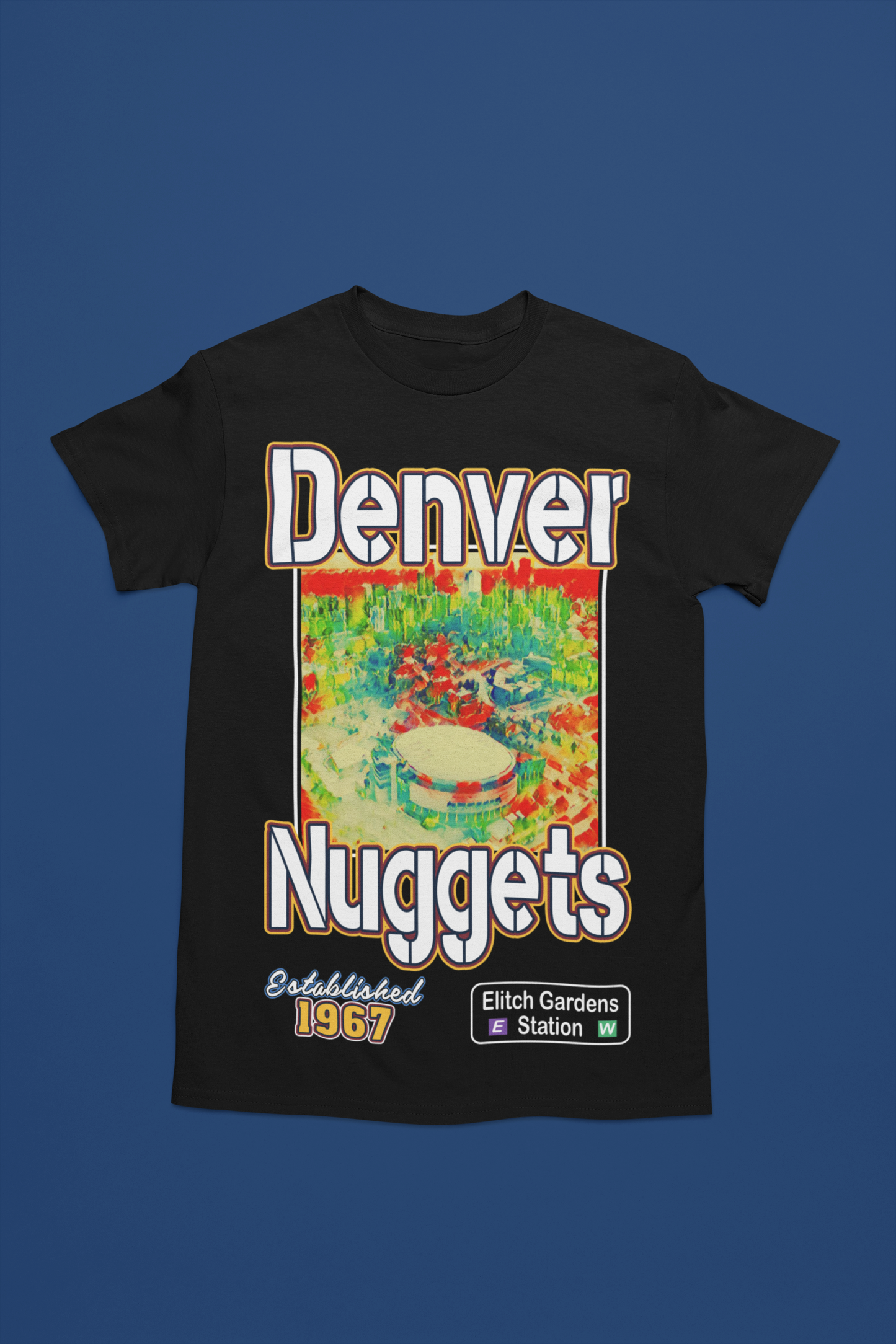 Unisex - Courtside Series (Denver Nuggets) Graphic T-Shirt