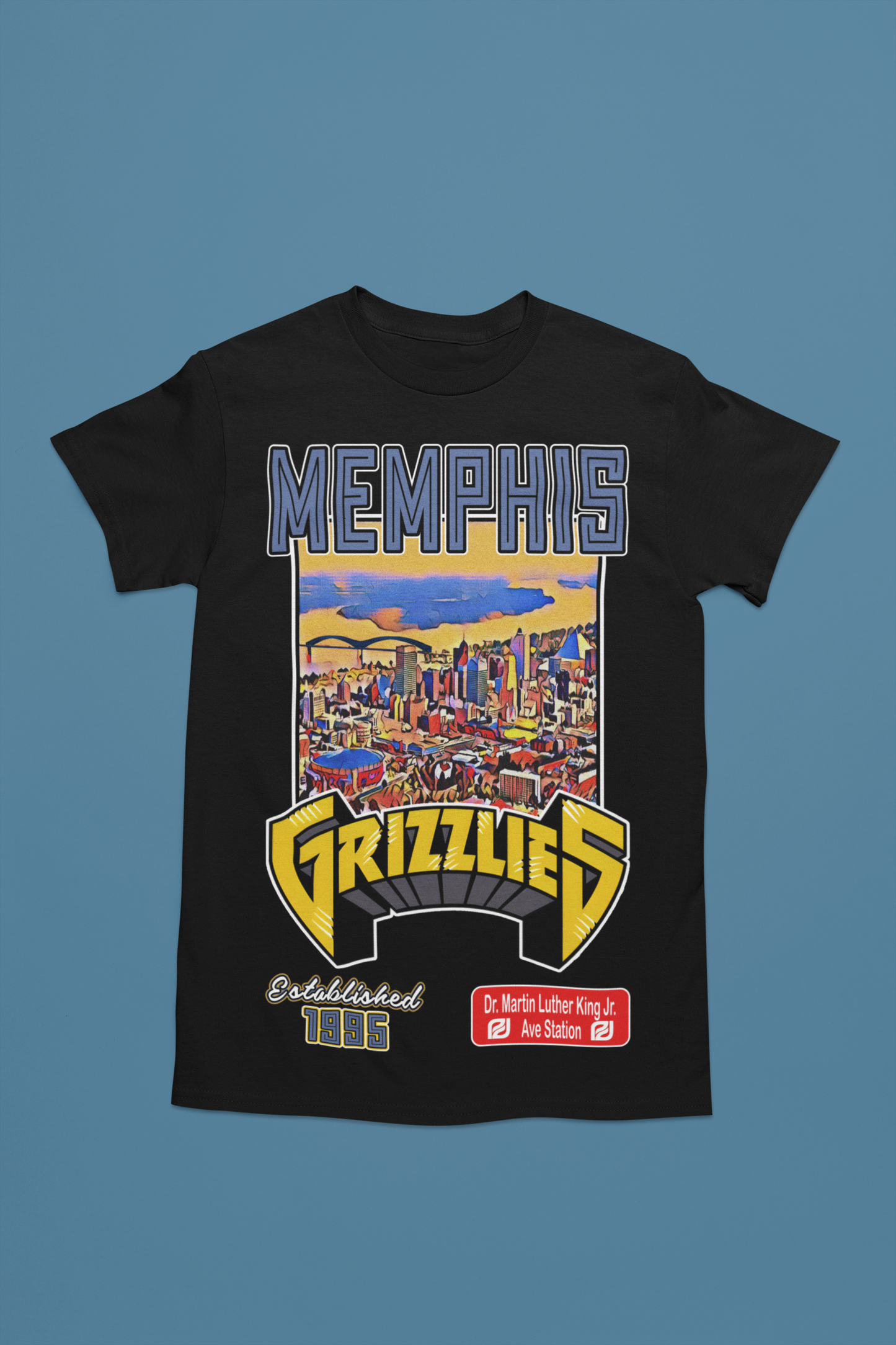 Unisex - Courtside Series (Memphis Grizzlies) Graphic T-Shirt