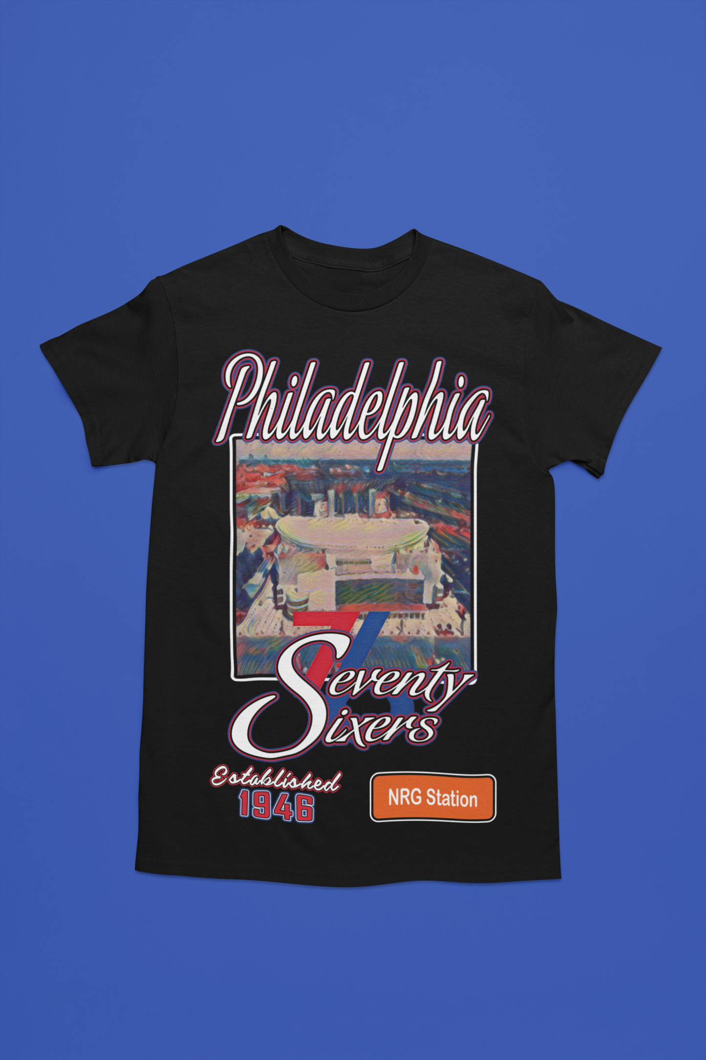 Unisex - Courtside Series (Philadelphia 76ers) Graphic T-Shirt