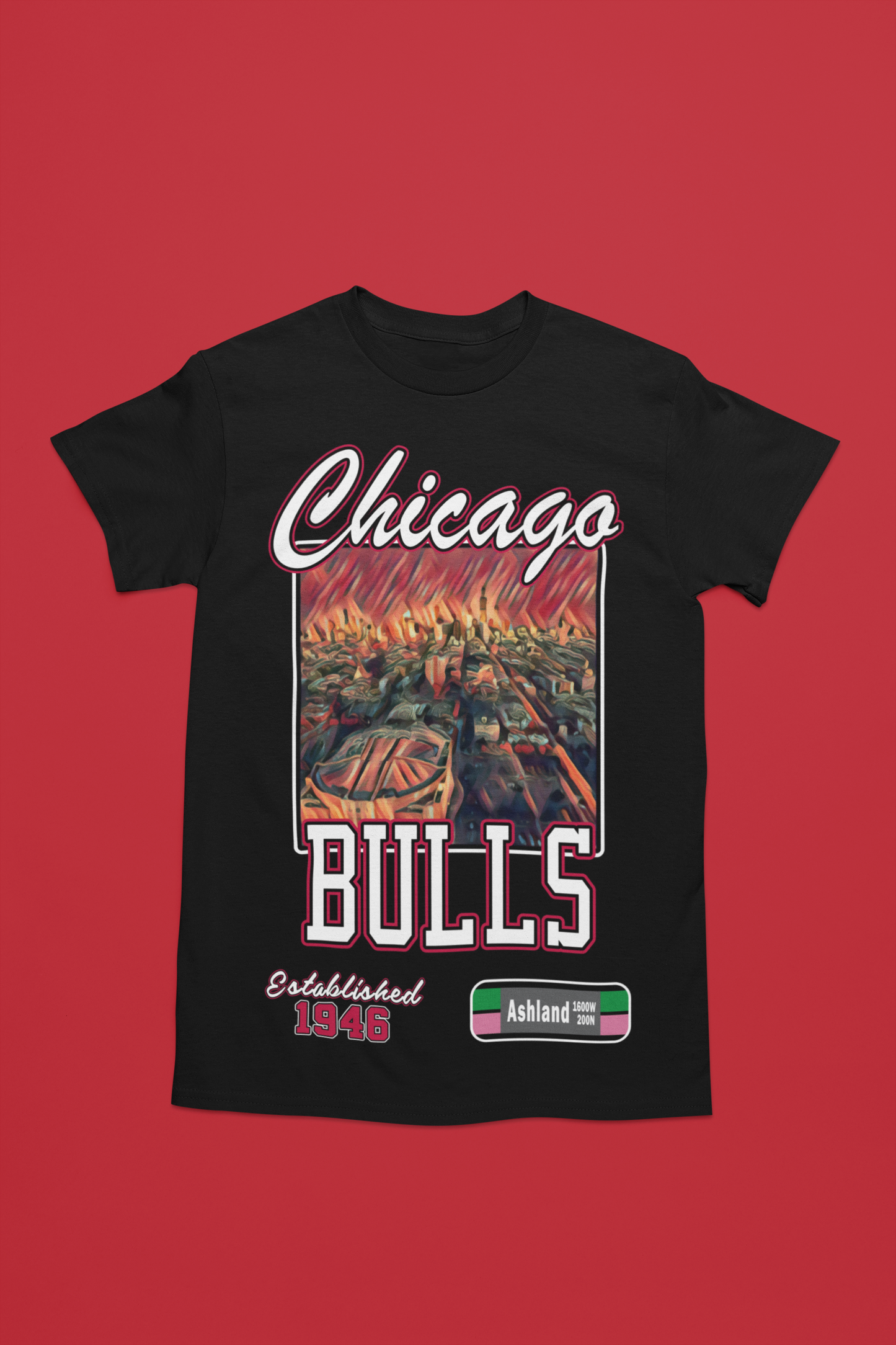 Unisex - Courtside Series (Chicago Bulls) Graphic T-Shirt