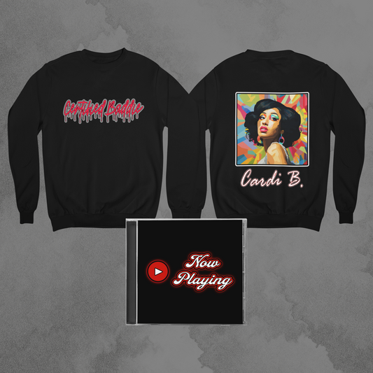 Women's - Certified Baddie (Cardi B.) Graphic Sweatshirt