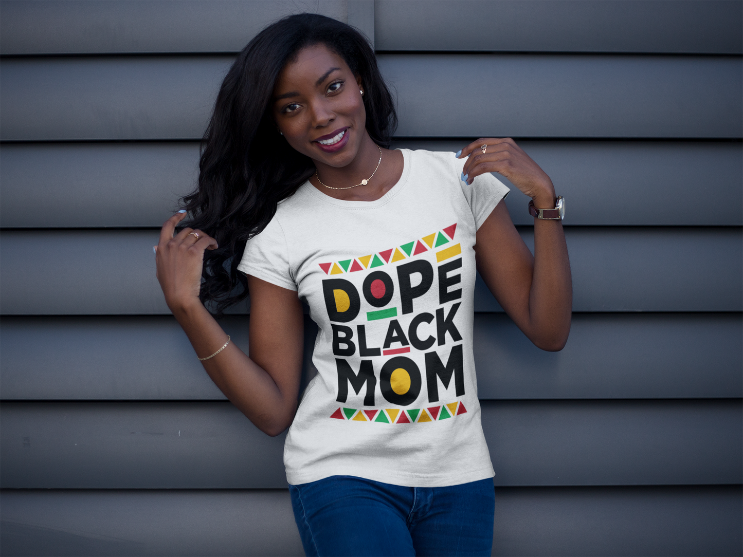 Women's - Dope Black Mom Graphic T-Shirt