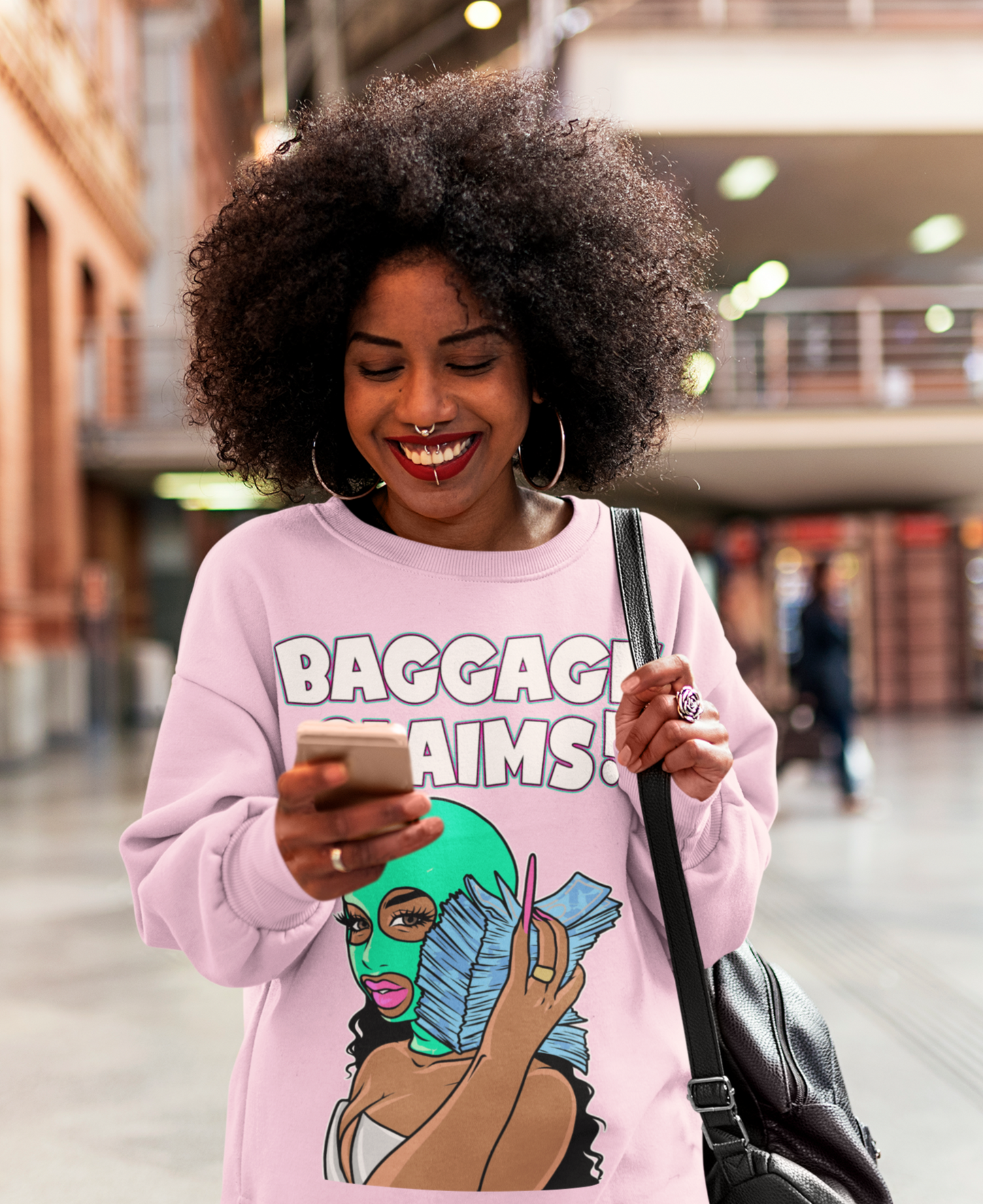 Women's - Baggage Claims Graphic Sweatshirt