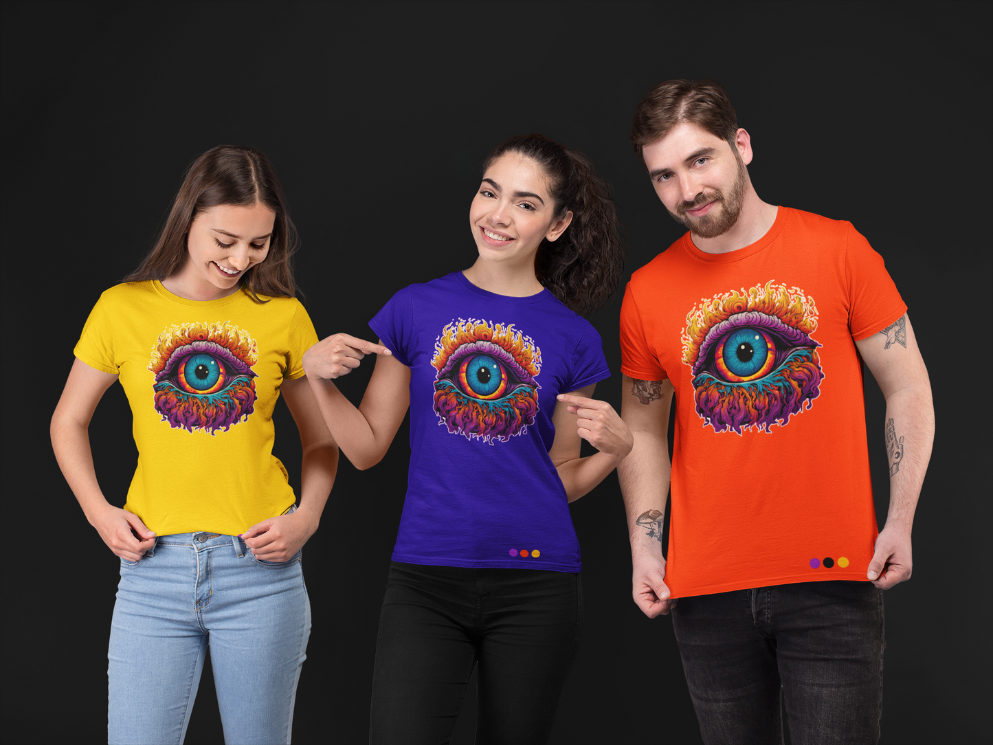 Unisex - Psychedelic Eye Graphic T-Shirt