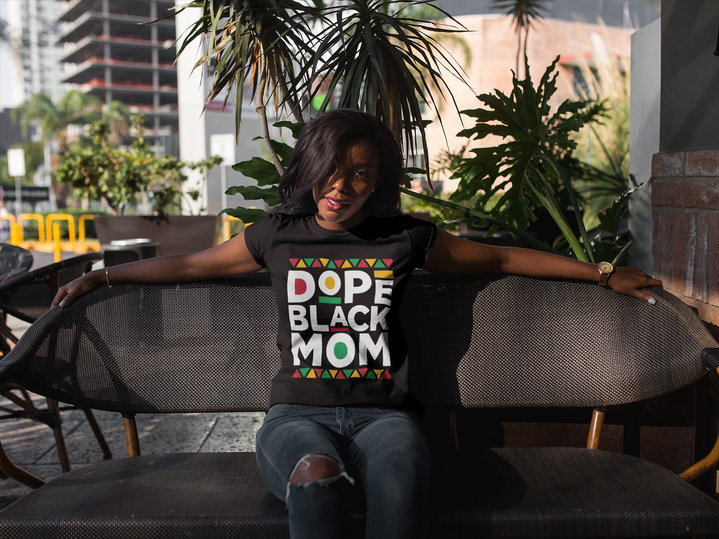 Women's - Dope Black Mom Graphic T-Shirt